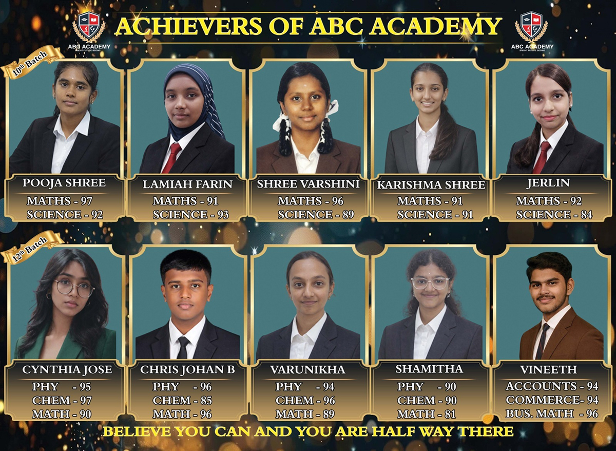 Students learning at ABC Academy tuition centre in Chennai